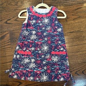 Lilly Pulitzer Sailboat Fireworks Dress - Size 4